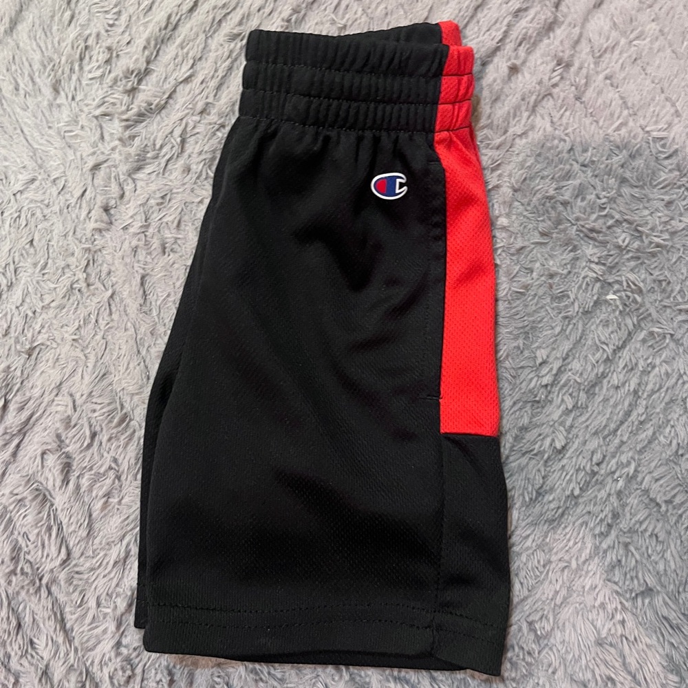 Black and Red Champion (Boys) Shorts